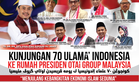 Kunjungan 70 Ulama’ Indonesia ke Rumah Presiden OTAi Group Malaysia pada 4 hingga 9 September 2023 sempena International Conference 3rd.